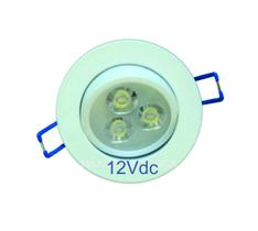 Spot Led de Embutir 3W 12V Redondo para Emergência Spot Led de Embutir 3W 12V Redondo para Emergência