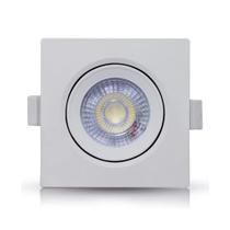 Spot Led de Embutir Redondo Quadrado 5w 7w Branco Quente Branco Frio