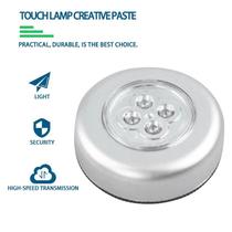 Spot LED de Toque Sem Fio Autoadesivo para Armário de Cozinha e Closet Luminária Push Light Pilha
