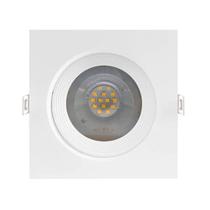 Spot Led Direcionável 12w Quadrado Branco Quente Galaxy