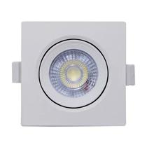 Spot Led Direcionável 7w 6500k Branco Frio Qua Bivolt Galaxy