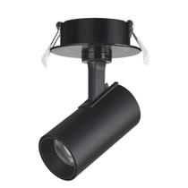 Spot Led Direcionável Foxlux Bivolt 7w 3000k Preto Embutir Spot Led Direcionável Foxlux Bivolt 7w 3000k Preto Embutir