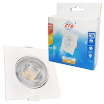Spot Led Downlight 7w Quadrado Branco Quente Bivolt Spot Led Downlight 7w Quadrado Branco Quente Bivolt