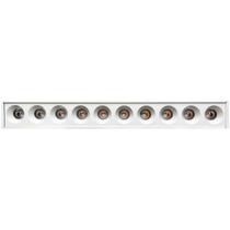 Spot led downlight sobrepor 20w 10 leds 3000k branco quente branco embuled