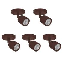 Spot Led Elegance Avant Sobrepor 7W 3000K Bivolt Café 5 Und