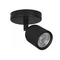 Spot Led Elegance Sobrepor Preto 3000k 7w Quente Bivolt Avant