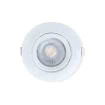 Spot Led Embutido 9W Bivolt Redondo 3000K Branco Quente