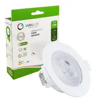 Spot Led Embutir 11Cm Redondo 10W Bivolt Branco Neutro
