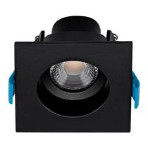 Spot Led Embutir 3W 3000K 180LM 38 Recuado Quadrado Preto Bivolt Stella