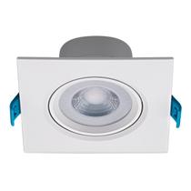 Spot Led Embutir 4,5W 3000K 360LM 38 Quadrado Branco Bivolt Stella