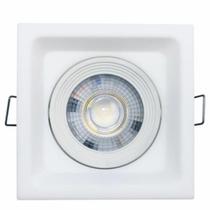 Spot LED Embutir 5 W 3000 K Quadrado Branco Fosco Iluminação Ambiente Makled Desing Moderno e Led Integrado Spot LED Embutir 5 W 3000 K Quadrado Branco Fosco Iluminação Ambiente Makled Desing Moderno e Led Integrado