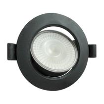 Spot LED Embutir 5W 6500K Redondo Preto Bivolt Foxlux