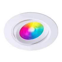 Spot Led Embutir 5W RGB 300LM Smart Redondo Branco Bivolt Taschibra