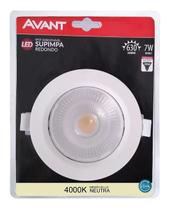 Spot LED Embutir 7w 4000k Branco Neutro Direcionável Supimpa Redondo - Avant