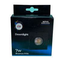 Spot LED Embutir 7W Downlight Preto Spot LED Embutir 7W Downlight Preto