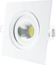 Spot Led Embutir 7w Quadrado 3000k Amarelo Avant