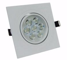 Spot LED Embutir 7w Quadrado Lampada Direcionável Branco Frio 6500K - Alta Led