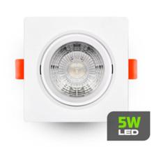 Spot led embutir branco 5w 4000k lumanti baixo consumo de energia alto desempenho
