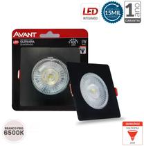 Spot Led Embutir Direcionável Quadrado Branco Frio 6500K PR