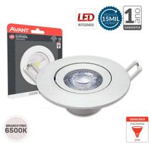 Spot Led Embutir Direcionável Redondo Branco Frio 6500K BR
