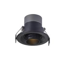 Spot LED Embutir Lova 5W Preto 2700K Quente Nordecor