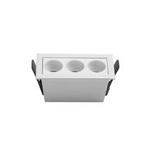 Spot led embutir nordecor foco downlight 3 leds 6w 4000k branco