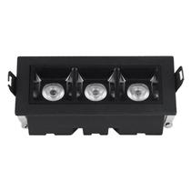 Spot Led Embutir Point 6W 3000K 400Lm Retangular Preto Eletrorastro Spot Led Embutir Point 6W 3000K 400Lm Retangular Preto Eletrorastro