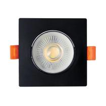 Spot LED Embutir quadrado 5W 4000k 400lm Preto bivolt - Opus Spot LED Embutir quadrado 5W 4000k 400lm Preto bivolt - Opus