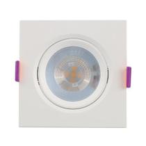Spot LED Embutir Quadrado 85mm 5W 6500K Demi 9734 Branco
