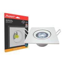 Spot Led Embutir Quadrado Bivolt 12w 3000k Avant