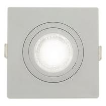 Spot Led Embutir Quadrado Cinza 10Cm Incluso Lâmp B. Frio 4W Spot Led Embutir Quadrado Cinza 10Cm Incluso Lâmp B. Frio 4W