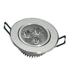 Spot LED embutir redondo 3W, 6500k cor aluminio D6,8cm FÓTON