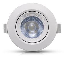 Spot Led Embutir Redondo 5W 3000K Branco Quente Bivolt