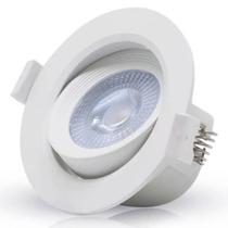 Spot Led Embutir Redondo 5W Branco Quente 3000K 1820 Galaxy