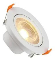 Spot Led Embutir Redondo 7w Branco Quente - Luz Sollar