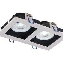 Spot LED Frame de Embutir Quadrado Recuado 2xMR16 10W 38º - Taschibra Spot LED Frame de Embutir Quadrado Recuado 2xMR16 10W 38º - Taschibra