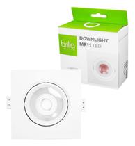 Spot Led Mr11 Downlight Quadrado Embutir 3w Branco Frio