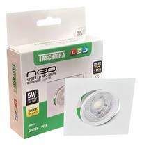 Spot Led Neo Embutir Quadrado 5W Luz Quente 3000k Taschibra
