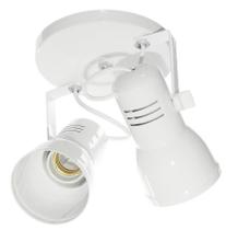 Spot led para teto ou parede para 2 lampada Branco HPL