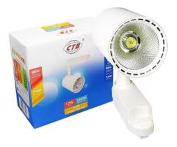 Spot Led Para Trilho Eletrificado Branco 12W Biv Branco Frio
