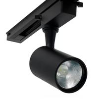 Spot Led Para Trilho Preto 20W 3000K Luz Amarela