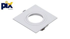 Spot Led Pix Embutir Quadrado Plano Branca Mr16 Dimensões 10cm x 10cm