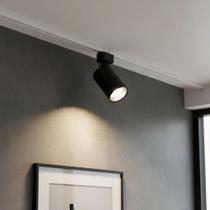 Spot Led Preto P/ Trilho Eletrificado 10W Branco Frio Bivolt