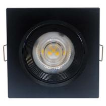 SPOT LED PRETO QUADRADO DIRECIONAVEL EMBUTIR 5W BRANCO NEUTRO 4000k BIV EMBULED SPOT LED PRETO QUADRADO DIRECIONAVEL EMBUTIR 5W BRANCO NEUTRO 4000k BIV EMBULED