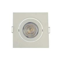Spot LED Quadrado 5 Watts 3000K Bivolt Iluminação Direcionada Ambientes Comerciais Residenciais Spot LED Quadrado 5 Watts 3000K Bivolt Iluminação Direcionada Ambientes Comerciais Residenciais