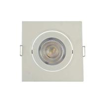 Spot LED Quadrado 5 Watts 6500K Bivolt Iluminação Direcionada - Uso Decorativo Comercial Residencial