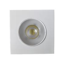 Spot Led Quadrado 5w Embutir Gesso Teto Direcionável bivolt Spot Led Quadrado 5w Embutir Gesso Teto Direcionável bivolt