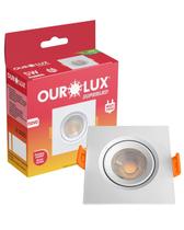 Spot Led Quadrado De Embutir Bivolt 5w Cor da Luz Quente 3000k Amarelada Ourolux