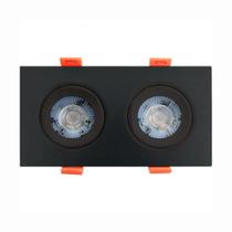 Spot Led Quadrado De Embutir Easy Duplo 10w Preto Bivolt Llum 6500k Luz Fria Spot Led Quadrado De Embutir Easy Duplo 10w Preto Bivolt Llum 6500k Luz Fria
