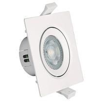 Spot Led Quadrado Direcional 9W Branco Frio 6500k Bivolt